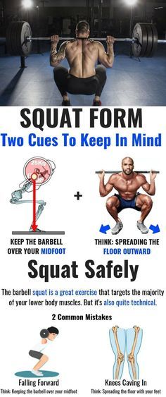 We know squats are t  We know squats are tough but if you're not performing them at least once a week you are seriously missing out on some major muscle.A session of squats won't only give you quads like Roberto Carlos in his prime they can also boost your core strength and aid fat loss. Learning how to squat more demands good form so follow these tips. Your body creates muscle when you stimulate it with heavy loads and high tension. Read this workout to grow your legs and glutes! Barbell Squat Form, Aesthetic Physics, Gym Knowledge, Squat Form, Squat Variations, Lower Body Muscles, Barbell Squat, Womens Fitness, Olympic Weightlifting