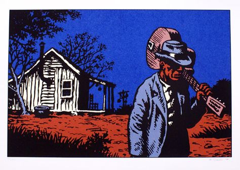 Robert Crumb Blues art Robert Crumb Art, Story Boarding, Fritz The Cat, Blues Art, Wind Instruments, Folk Musician, Underground Comix, Robert Crumb, Robert Johnson