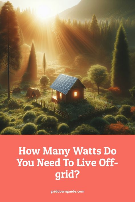 Discover how many watts you need to live off-grid comfortably. From calculating your usage to designing the perfect solar and wind power system, we've got you covered. Off Grid Solar Power, Off Grid System, Off Grid Survival, Off Grid Power, Solar Water Heater, Off Grid Solar, Emergency Plan, Power System, Solar Panel Installation