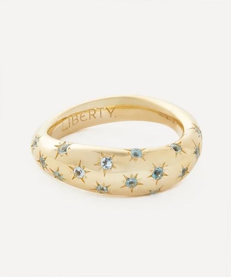 Liberty - 9ct Gold Ianthe Star Blue Swiss Topaz Ring Liberty Jewellery, Luxury Diamond Rings, Rings Luxury, Jewellery Rings, Designer Rings, Star Blue, Luxury Diamonds, Jewellery Uk, Everyday Rings