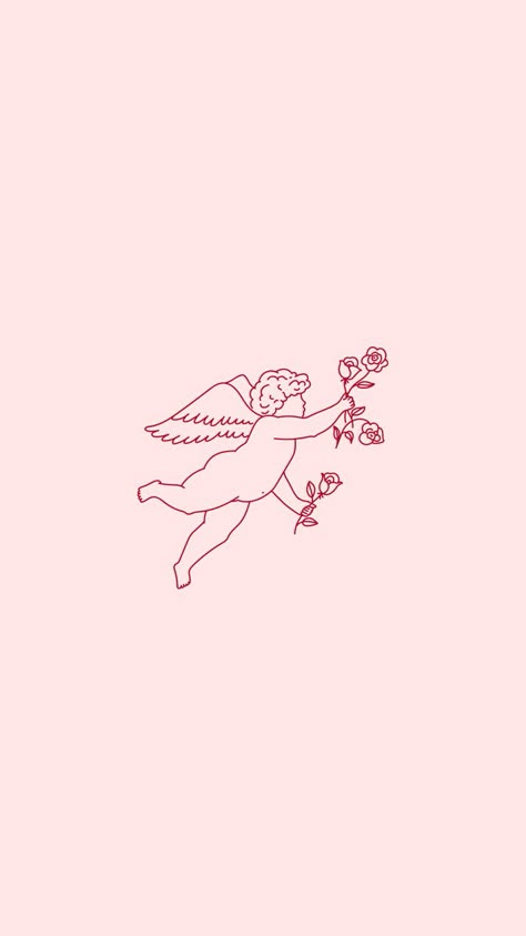 Cherub Aesthetic, Cherub Wallpaper, Cupid Wallpaper Iphone, Cherub Wallpaper Iphone, Cupid Phone Wallpaper, Cherub Illustration, Cupid Character Design, Cherub Wallpaper Aesthetic, Cupid Logo