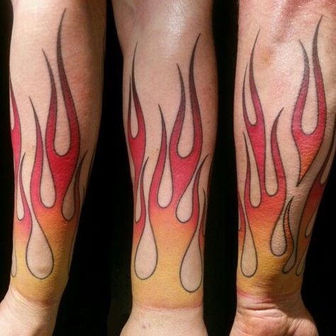 Tattoo Fire Flame, Flaming Tattoo, Wrist Band Tattoos, Tattoo Flames, Flames Tattoo, Hot Rod Tattoo, Wrist Band Tattoo, Flame Tattoo, Unique Tattoos For Men