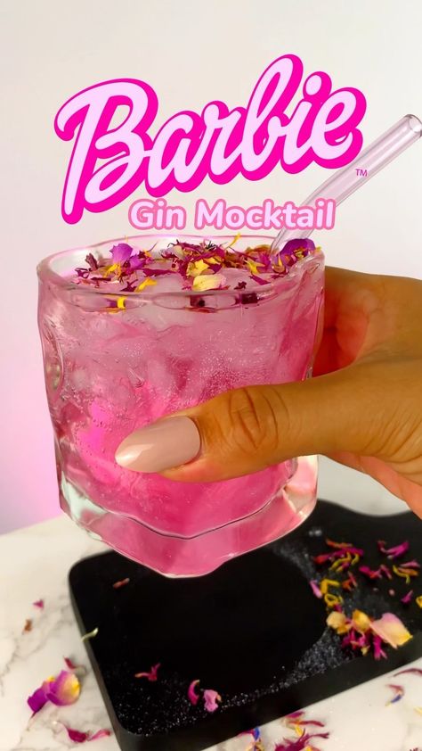 TRILLIONLADY®️ Sandrina on Instagram: “BARBIE Mocktail 💖🍸 Perfect to watch @barbiethemovie my summer barbie lemonade is so fresh & glamorous 🫶🏼💖 enjoy with your Ken 💖 & friends…”