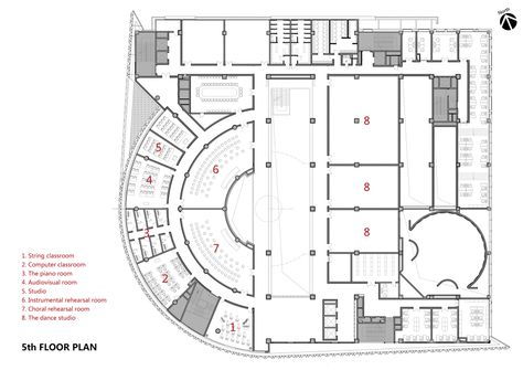 Baiyunting Culture and Art Center / Dushe Architectural Design Co Art Gallery Floor Plan Design, Cultural Center Architecture, Studio Floor Plans, Art Galleries Design, Cultural Centre, Architecture Building Design, Nanjing, Gallery Design, Music Centers