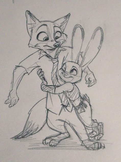 Drawing Cartoon Characters Sketches, Fan Art Disney, Cartoon Characters Sketch, Disney Character Drawings, Zootopia Art, Disney Drawings Sketches, Disney Fanart, Drawing Cartoon Characters, Disney Art Drawings