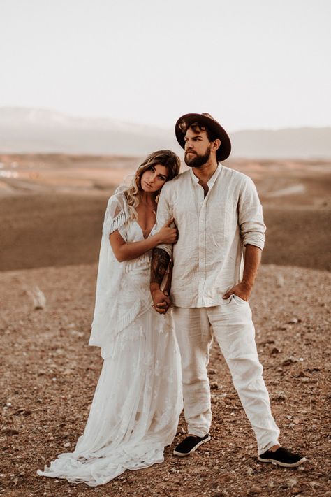 Bohemian Wedding Groom Outfit, Mens Alternative Wedding Attire, Boho Wedding Attire, Boho Wedding Groom, Casual Wedding Groom, Casual Elopement, Boho Groom, Casual Wedding Outfit, Casual Groom Attire