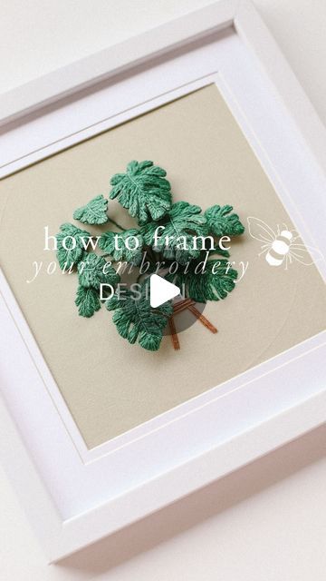 Embroidery In Frame Wall Art, Embroidery In A Frame, How To Frame Embroidery, How To Frame Embroidery Work, Framing Embroidery Projects, Embroidery Frame Ideas, Framed Embroidery Wall Art, Diy Embroidery Frame, How To Make Frames