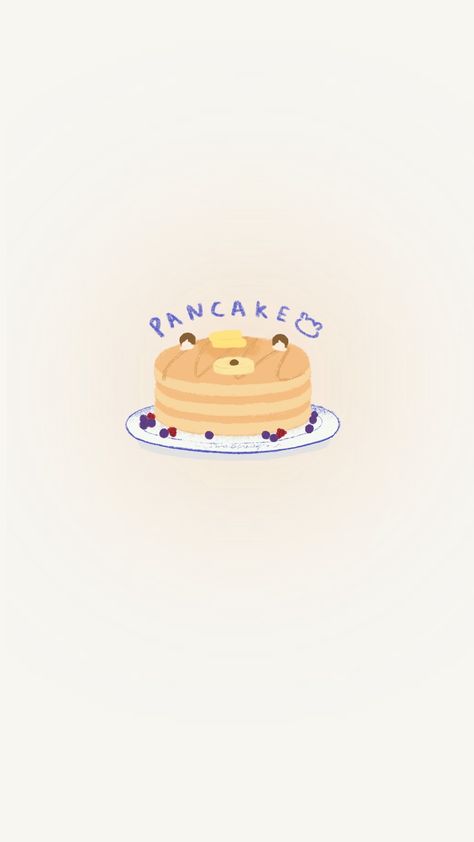 Pancake Wallpaper, Pink Pancake, Bunny Pancakes, Art Challenge, Wallpaper Ideas, Lock Screen, Screen Wallpaper, Wallpaper Aesthetic, Phone Wallpapers