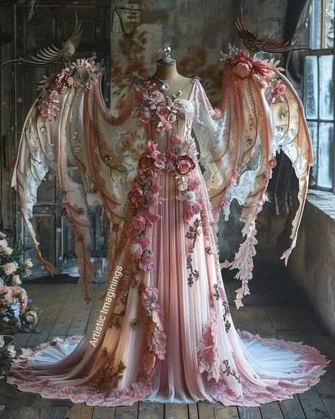 Etheral Outfit Ideas, Magical Gown, Faerie Dress, Fae Fashion, Fairy Ball, Magical Dress, Fantasy Clothes, Ren Fair, Fantasy Outfits