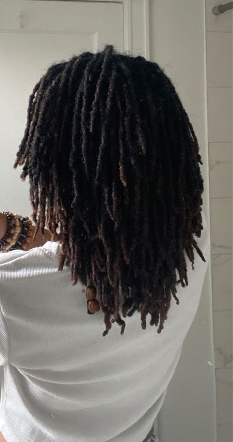 Dreds Locs Natural Hair, Small Loc Parting, Mullet Hairstyle Women Locs, Black Locs Aesthetic, Finger Coils Women, Dread Length Chart, Locs Aesthetic Faceless, Xs Locs, White Locs Black Women