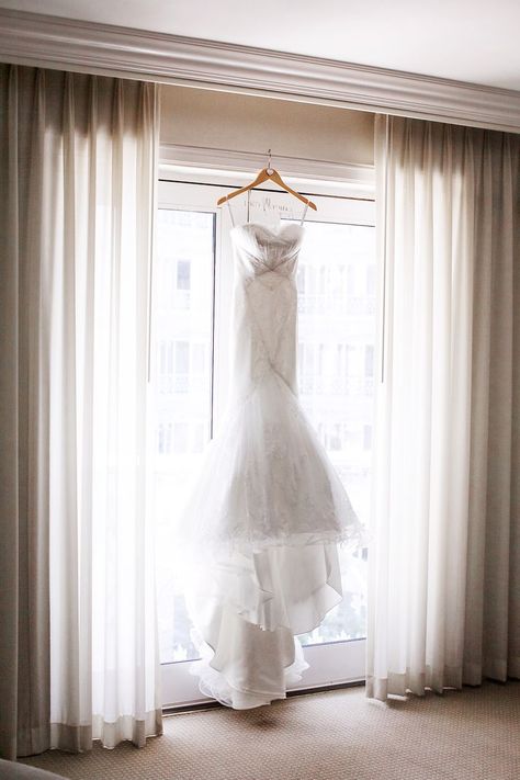 10 Wedding Dress Shots You Didn't Know You Needed Hanging Wedding Dress, Wedding Dress Hanging, Wedding Shot List, Wedding Dress Photography, Brides Dress, Hanging Ideas, Wedding Dress Hanger, Wedding Details Photography, Wedding Picture Poses