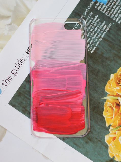 Painterly iPhone Cases - The Crafted Life Diy Cape, Iphone Price, Diy Iphone Case, Gold Iphone, Phone Art, Cases Diy, Personalized Iphone, Unique Phone Case, Transparent Phone Case