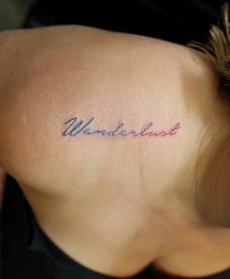 A subtle fade in color turns your motto or favorite phrase into a stunning work of art. Watercolor Tattoo Words, Wanderlust Tattoo, Tattoo Foot, Shape Tattoo, Harry Potter Tattoos, Disney Tattoo, Delicate Tattoo, Detailed Tattoo, Giada De Laurentiis