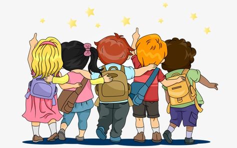 Student Cartoon Image, Students Cartoon Images, Student Illustration School, School Cartoon Images, School Students Images, Student Cartoon Character, Go To School Cartoon, Students Illustration, Students Clipart