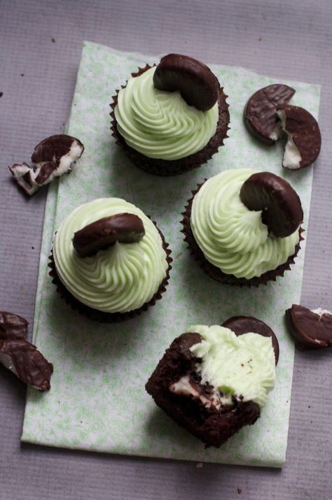 Peppermint Patty Cupcakes Peppermint Patty Cupcakes, Irish Car Bomb Cupcakes, Flight Board, Novelty Birthday Cakes, Peppermint Patty, Dark Chocolate Cakes, Proud Of Myself, Peppermint Patties, Chocolate Peppermint