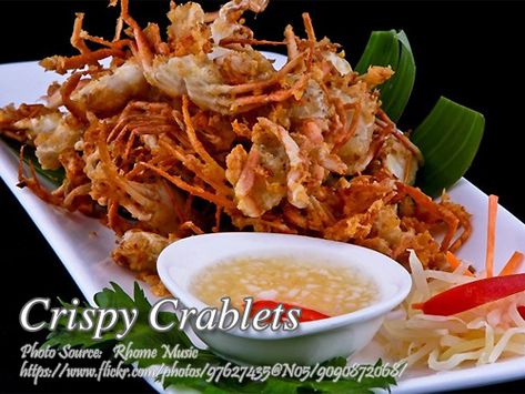 Crispy Crablets | Panlasang Pinoy Meaty Recipes Philippines Food Recipes, Panlasang Pinoy Recipe, Crab Dishes, Filipino Cuisine, Philippines Food, Crab And Lobster, Lobster Recipes, Peruvian Recipes, Crab Recipes