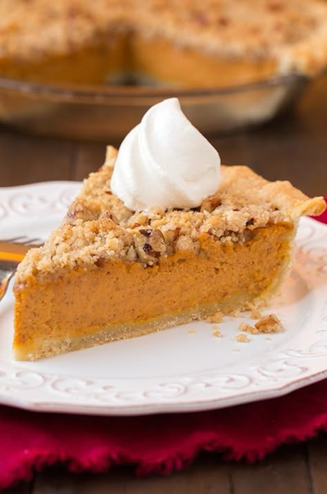 Streusel Pumpkin Pie - Cooking Classy Streusel Pumpkin Pie, Best Pumpkin Pie Recipe, Best Pumpkin Pie, Best Pie, Pumpkin Pie Recipes, Cooking Classy, Crumb Topping, Best Pumpkin, Pumpkin Dessert