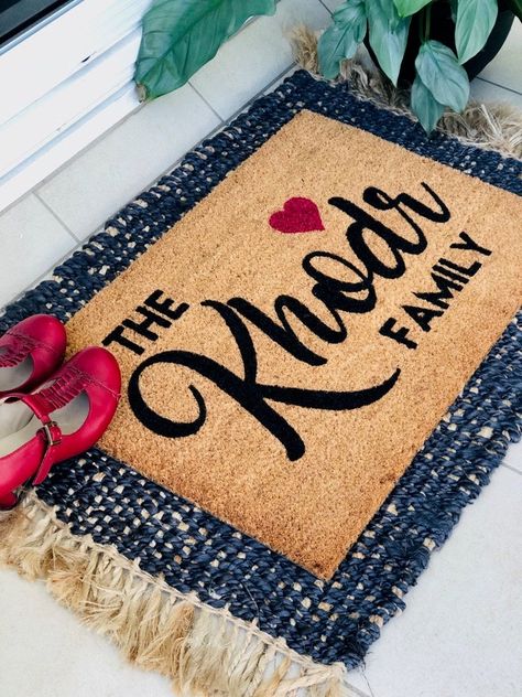 Elegant Personalised Custom Welcome Coir Door Mat | Etsy Superhero Pillow, Batman Room, Coir Door Mat, Pots Plants, Red Love Heart, Cool Gifts For Kids, Coir Doormat, Personalized Door Mats, Custom Doormat