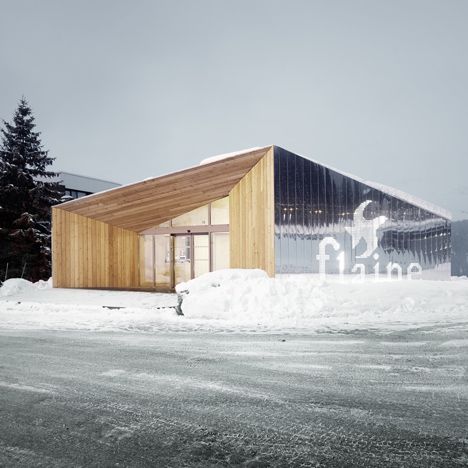 R-architecture adds mirror-clad visitor centre to Marcel Breuer's Flaine ski resort Modernist Architects, Concrete Facade, Metal Siding, Resort Design, Building Structure, Architecture Exterior, Architectural Inspiration, Architecture Project, Ski Resort