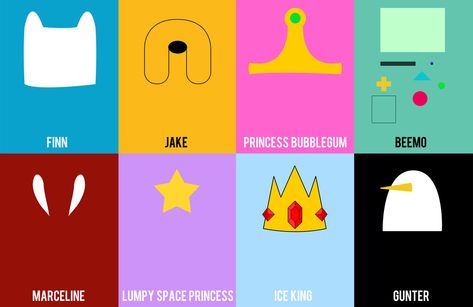 Adventure Time Minimalistic by TheGonff Adventure Time Logo, Adventure Time Poster, Time Logo, Finn Jake, Lumpy Space Princess, Adventure Time Characters, Adventure Time Wallpaper, Space Princess, Marceline The Vampire Queen