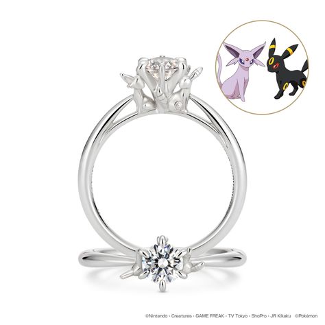 There's only two unbreakable bonds in this world: true love and the connection between a person [...] Pokemon Ring, Geek Engagement Rings, Swarovski Jewelry Rings, Pokemon Jewelry, Umbreon And Espeon, Big Engagement Rings, Image Swag, Round Engagement Rings, Star Wars Party