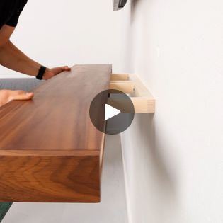 Diy Floating Shelf With Drawer, Floating Shelf Under Tv, Diy Floating Shelf, Tv Wall Shelves, Floating Tv Shelf, Floating Shelf With Drawer, Modern Floating Shelves, Floating Table, Shelf Modern