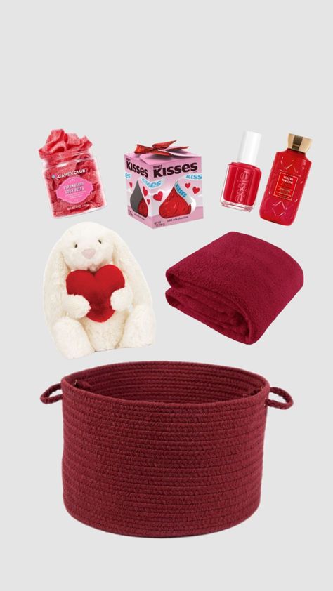 bae basket ideas Jellycat Stuffed Animals, Valentine Baskets, Holiday Baskets, Basketball Tips, Basket Ideas, Gift Giving, Gift Baskets, Christmas Food, Cute Gifts