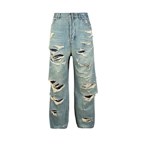 Baggy Ripped Jeans, Denim Pants Mens, Oversized Jeans, Baggy Denim, Mens Fashion Streetwear, Y2k Jeans, Mens Pants Fashion, Jeans Men, Men Fits