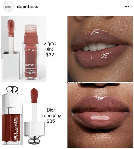 Best Dior Lip Oil Shade, Dior Lip Oil Mahogany, Dior Mahogany, Lip Oil Dior Dup, Sigma Lip Oil, Dior Lip Glow Mahogany, Dior Lip Oil Rosewood Aesthetic, Dior Lip Products Aesthetic, Dior Lip Maximizer Swatch