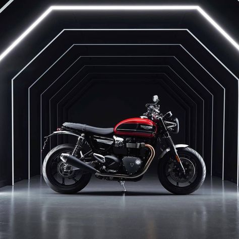 Repost from @officialtriumph - The 1200cc Speed Twin; combining Triumphs Street Twin modern custom... Speed Twin 1200, Triumph Speed Twin, Triumph Moto, Moto Triumph, Triumph Street Twin, 1200 Custom, Triumph Bikes, Hot Bikes, Triumph Motorcycles