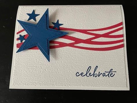 Stampin Up Graduation Cards, Retirement Cards Handmade, 4th Of July Cards, Independence Day Card, Military Cards, July Calendar, Make Your Own Card, Summer Cards, Birthday Cards For Men