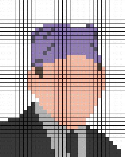 Office Perler Bead Patterns, Simple Crochet Graph Patterns, The Office Perler Bead Patterns, The Office Crochet Patterns, The Office Alpha Pattern, The Office Crochet, The Office Perler Beads, Simple Grid Pattern, Alpha Patterns Simple