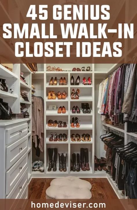 Transforming a small walk-in closet in a tiny bedroom into an organized and functional space can be quite challenging. #ikea #closet Narrow Closet Design With Mirror, Square Walking Closet Ideas, 12x5 Walk In Closet, Small Walk In Closet Ideas Square, Maximize Walk In Closet Space, Closet Organization Layout Ideas, Walk In Closet Design Ideas Layout, 4 Ft Wide Walk In Closet, 5ft By 5ft Walk In Closet