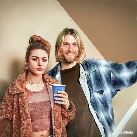 Kurt And Frances, Frances Bean Cobain, Just Imagine, Keanu Reeves, Kurt Cobain, Nirvana, Photoshop, France, Music