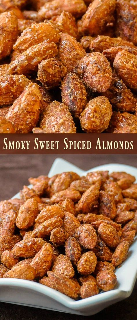 Spicy Almonds, Spiced Almonds, Healthy Superbowl Snacks, Candied Almonds, Nut Recipes, Superbowl Snacks, Snack Packs, Perfect Game, Snack Mix