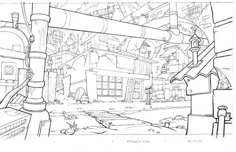 Cartoon Drawing Reference, Background Layout, Cartoon Drawing Tutorial, Bg Design, Manga Drawing Tutorials, Perspective Art, Architecture Drawing Art, Background Drawing, Perspective Drawing