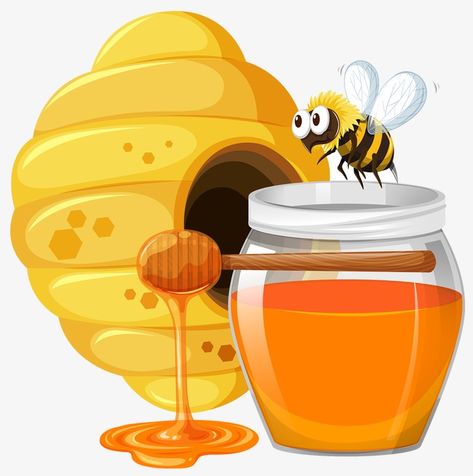 Aesthetic Health, Tattoo Health, Bee Images, Bee Drawing, Bee Pictures, Cartoon Bee, Bee Tattoo, Honey Jar, Beautiful Stickers