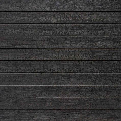 Burnt Wood Texture, Yakisugi Houses, Shou Sugi Ban Siding, Wood Facade, Siding Options, Resin Glue, Farmhouse Renovation, Wall Pattern, Burnt Wood