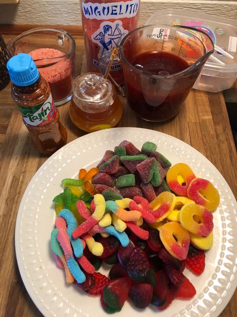 Spicy Gummy Bears Recipe, Gummies With Chamoy And Tajin, Tajin Gummies, Chamoy Gummies, Dr Visuals, Mexican Bakery, Mexican Snacks, H2o Mermaids, Punch Drinks