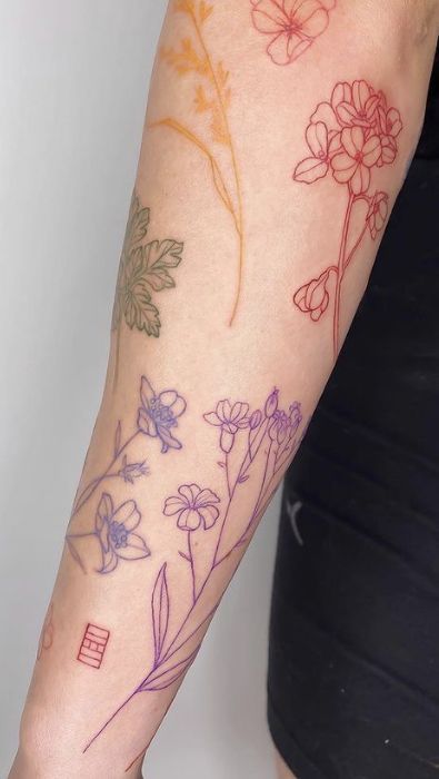 Handpoke Tattoo, Tattoos Geometric, Geniale Tattoos, Cute Little Tattoos, Tatuaje A Color, Feminine Tattoo, Dainty Tattoos, Aesthetic Tattoo, Dream Tattoos