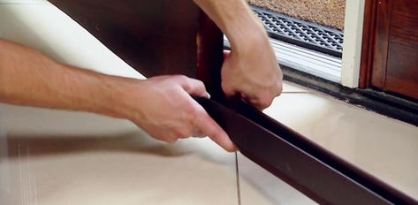 Watch this video for tips on how to install a Duck Brand Triple Draft Seal on the bottom of an entry door to keep drafts from coming in under the door. Weatherproofing Doors, Retractable Screen Door, Door Sweep, Door Draft, Pipe Insulation, Retractable Screen, Soundproof Room, Door Upgrade, Door Seals