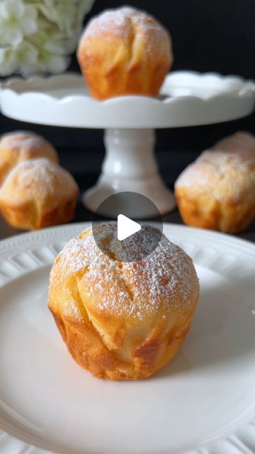 Food with Style 🤍 | Yogurt Muffins Recipe 🤍  These yogurt muffins are delightfully fluffy and soft, perfect for a quick breakfast or a sweet snack in between.🥰... | Instagram Muffin Recipe With Yogurt, Egg Bread Recipe, Greek Yogurt Mini Muffins, Muffins With Egg Inside, Plain Muffin Recipe, Egg Tin Muffins Healthy, Muffins With Plain Yogurt, Yogurt Cupcakes, Egg Muffins Breakfast