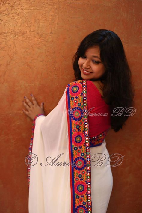 Pohela Boishakh Saree, Pohela Boishakh, White Saree, Saree, Lace, White, Quick Saves