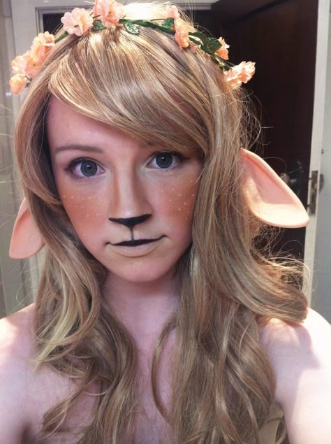 Faun Makeup, Satyr Costume, Faun Costume, Animal Face Paintings, Drag Make-up, The New Forest, Halloween Tattoo, Special Effects Makeup, Face Painting Designs