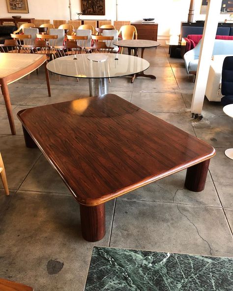 DEN on Instagram: “Beautiful giant rosewood coffee table with brass detail.” Brass Detail, Home Deco, Side Table, Dining Table, Coffee Table, Brass, Coffee, Furniture, On Instagram