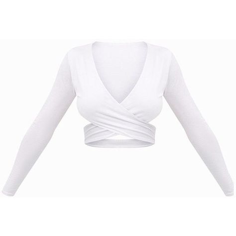 White Wrap Jersey Longsleeve Crop Top ($21) ❤ liked on Polyvore featuring tops, shirts, white top, white crop tops, long sleeve jersey shirt, long sleeve tops and jersey shirt Cute Crop Tops Long Sleeve, White Cropped Long Sleeve Top, Cute White Shirts Crop Tops, Cute Shirts Crop Tops, Cute Shirts Crop, Cute White Crop Tops, Crop White Top, White Crop Long Sleeve, White Crop Top Long Sleeve