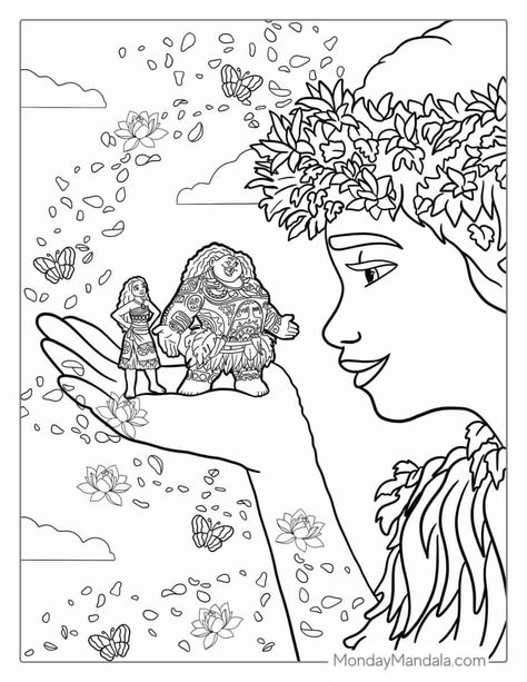 Moana Coloring Sheets, Moana Coloring, Kids Painting Party, Ice Cream Coloring Pages, Moana Coloring Pages, Kid Coloring Page, Puffy Paint, Disney Coloring Pages, Disney Movie