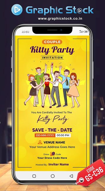 Couple Kitty Party Invitation Card Couple Kitty Invitation Card, Kitty Party Invitation Card Design, Kitty Invitation Card, Kitty Party Invitation, Kitty Invite, Emoji Invitations, Digital Invitation Card, Glass Etching Designs, Etching Designs