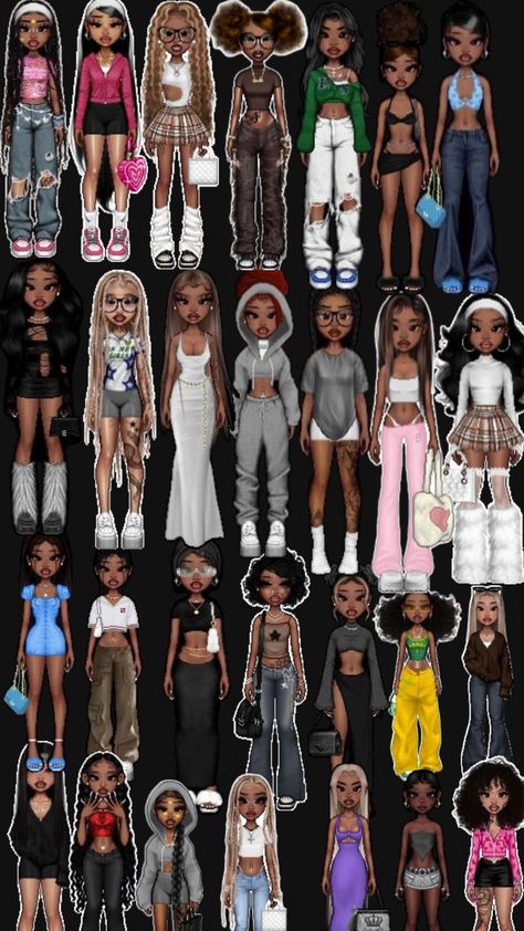 Bratz Dolls Aesthetic Outfits, Bratz Dolls Aesthetic, Dolls Aesthetic, Bratz Doll Outfits, Imvu Outfits Ideas Cute, Brat Doll, Outing Outfit, Bratz Inspired Outfits, Fashion Gal