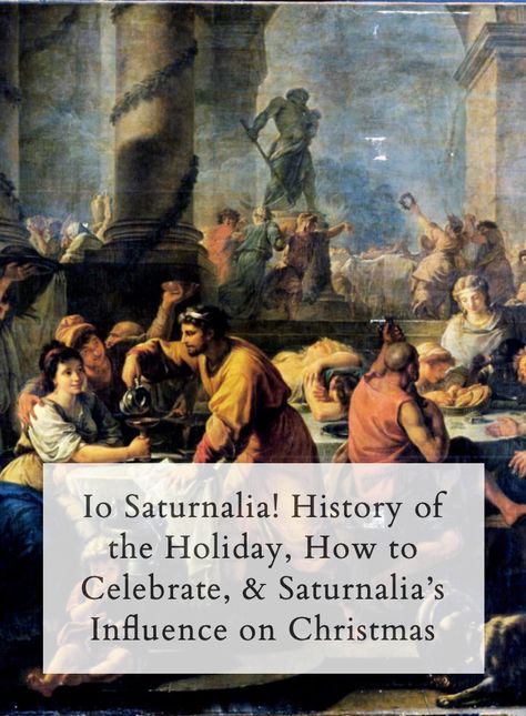 Io Saturnalia! Learn the history of the ancient Roman festival Saturnalia, its influence on Christmas traditions, and how to celebrate Saturnalia today. Saturnalia Pagan, Saturnalia Decorations, Saturnalia Celebration, Yule History, Witch Traditions, Pagan Celebrations, Hellenic Polytheism, History Of Christmas, Pagan Life